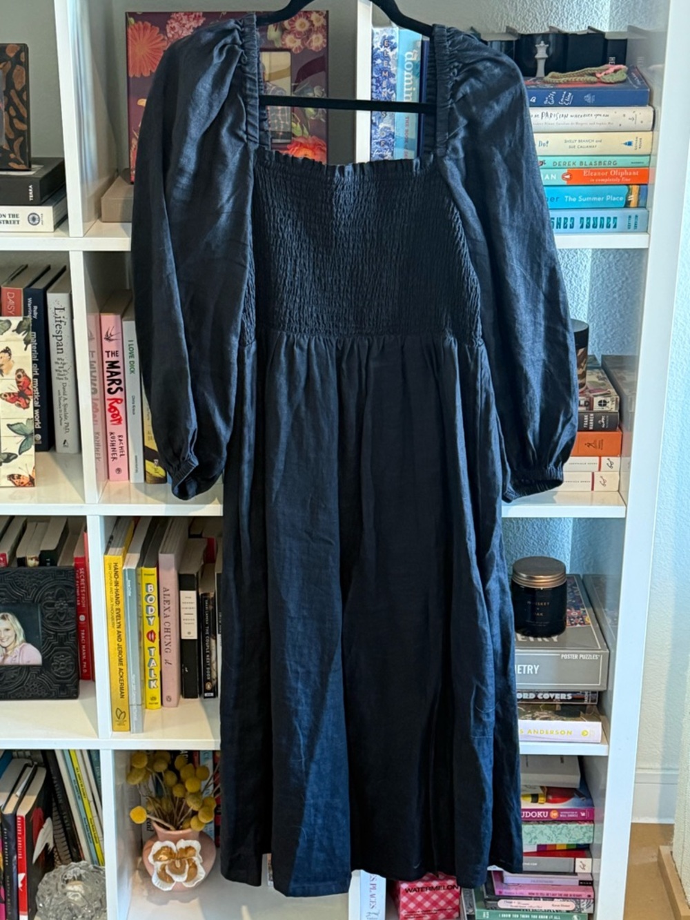 J.Crew Black Linen Midi Dress✨ - Picture 2 of 7